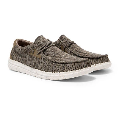 Men's Casual Slip-on Loafers Stretch Shoes  Lightweight  Breathable Sneakers - Image 1 of 4