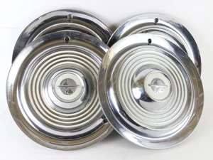 Lot Of 4 Vintage 1954-55 Oldsmobile Metal Wheel Hubcaps 15.25" - Picture 1 of 5