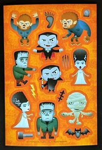 Themed Sticker Single Sheet / Little Monsters - Picture 1 of 1