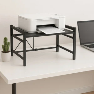 Printer Stand Table Shelf Desk Support Holder Office Storage Rack Desktop Riser - Picture 1 of 2
