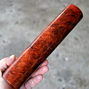 Amboyna Burl, Round Wood Stick, Exotic Wood, Woodworking DIY 1 6/8"X 8 4/8" #809 - Picture 1 of 10