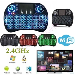 Mini Portable Wireless Keyboard Touchpad For Android Smart TV Box PC Laptop-UK - Picture 1 of 11