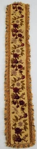 Vintage Französische Blumen Nadelspitze Gobelin Panel 144x20cms - Bild 1 von 12