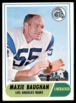 1968 Topps Football #210 Maxie Baughan Los Angeles Rams - Image 1 of 2