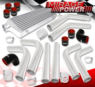 2.5" Piping Kit Bar & Plate Turbo Intercooler Silicone Couplers T-Bolt Clamps Foto 1 de 4