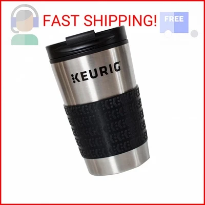 Taza de viaje Keurig para cafetera K-Cup Pod, 1 unidad (paquete de 1), acero inoxidable St Foto 1 de 2