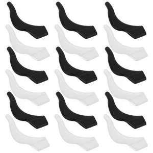24 Paia Silicone Occhiali Manopole Orecchie Temple Punte Manicotto Fermi Non Fit - Foto 1 di 17