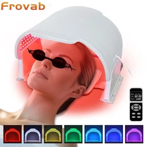 Mascarilla facial terapia de luz roja de 7 colores antienvejecimiento y reparación de manchas manchas acné - Imagen 1 de 12