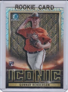 GUNNAR HENDERSON ROOKIE CARD 2023 Bowman Chrome Baltimore Orioles MOJO REFRACTOR - Picture 1 of 2