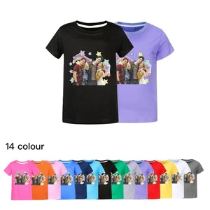 Kids Boys Girls Zombies 4 Movie Print T-Shirt Summer Casual Cotton Top 2-13 Year - Picture 1 of 16