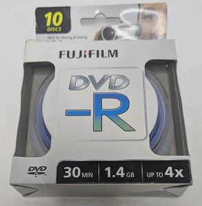 NEU FujiFilm 3 Zoll DVD-R (10 Disc Pack) 1,4 GB 30 Min Video (New Old Stock) - Bild 1 von 2