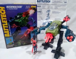 🔥1994 Battletech TYCO FASA BUSHWACKER Mech w/ Valten Ryder 100% Complete w/ Box - Picture 1 of 14