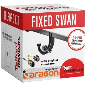 Schwanenhals Anhängerkupplung Ford Transit / Tourneo Custom ab 07/2023 + dedizierte 13PIN - Bild 1 von 4