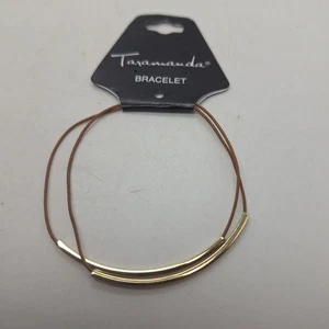 Taramanda braun und goldfarben elastisches Armband ca. 7 Zoll - Bild 1 von 3