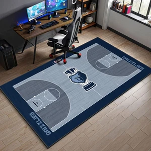 Alfombra de cancha Memphis Grizzlies - Alfombra de arena de la NBA para sala de jugadores o cueva de fanáticos - Imagen 1 de 5