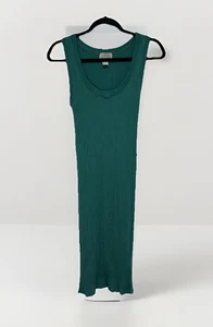 Vestido H&M Verde Esmeralda Sin Mangas Clásico Lápiz Talla L - Imagen 1 de 7