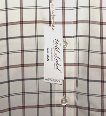 Roundtree Yorke Gold Label Perfect Performance Shirt White Tall 4XT Non Iron - Image 1 of 4