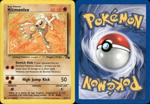 Pokemon - Fossil - 1999 - Hitmonlee - Kicklee - Inglés - EXC - 22/62 - Imagen 1 de 1