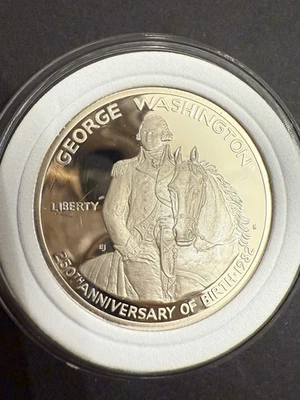 1982 S George Washington 250 Anniversary .90 Silver Half Dollar Coin Deep Cameo - Image 1 of 4