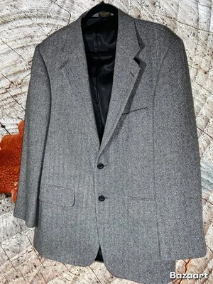 Abrigo Blazer Deportivo John Ashford Para Hombre Talla 40R Lana Lana de Cordero Gris Tweed Nuevo Foto 1 de 4