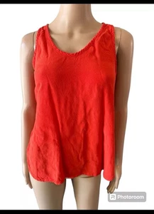 Camiseta sin mangas Ann Taylor LOFT para mujer talla pequeña coral naranja ligera - Imagen 1 de 7