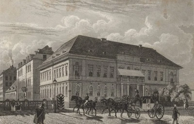 Alte Kommandantur Kommandantenhaus Berlin Original Druckgrafik Stahlstich - Bild 1 von 4