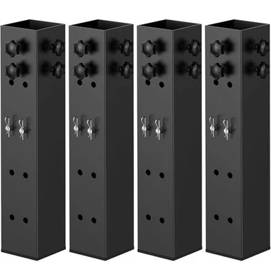 Elevadores de cama de dormitorio universitario de 3,15" de diámetro de acero al carbono de metal Foto 1 de 2