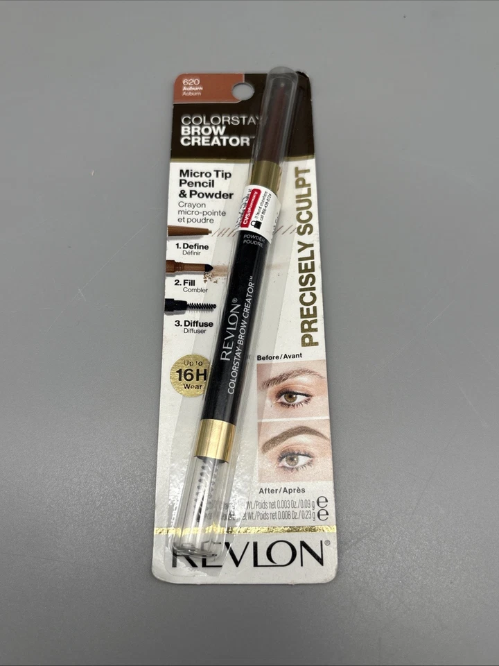 Revlon Colorstay Brow Creator Micro Pencil Powder & Brush 620 Auburn - Image 1 of 3