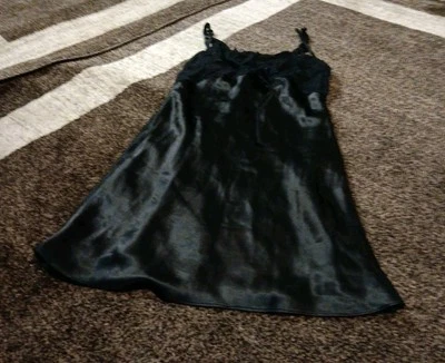 Одежда для сна Van Raalte черная сорочка с кружевом размер маленький - Изображение 1 из 2