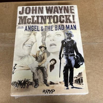 John Wayne. MCCLINTOCK!   ANGEL &   THE BAD MAN 2 DVD SET  New Sealed - Image 1 of 3