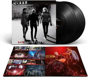 QUEEN ADAM LAMBERT Live Around The World BRAND NEW SEALED Double BLACK 2 LP 2020 - Picture 1 of 6