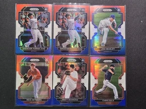 2022 Panini Prizm Baseball ⚾ Red White & Blue Prizm - Set Builder - You Pick - Picture 1 of 5