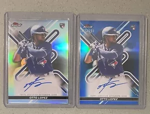 Otto Lopez 2022 Topps Finest Blue Refractor AUTO #'d/150 Rookie Card #FA-OL - Picture 1 of 2