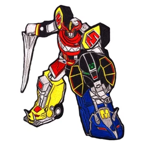 Power Rangers Megazord Parche Grande Bordado Años 80 Serie de TV Retro - Imagen 1 de 1