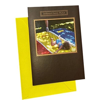 Father's Day Greeting Card - Awkward Family Photos - Textured Paper, Foil Accent - Image 1 of 2