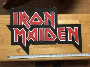 IRON MAIDEN LOGO SCHILD - 3D HOLZKUNST - Bild 1 von 2
