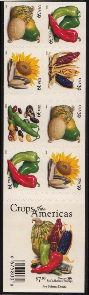 2006 Crops of the Americas Sc 4012b booklet 39c complete as issued - Image 1 of 1