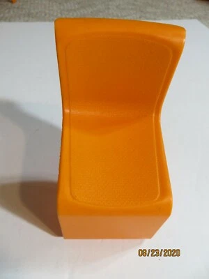 Silla de cocina vintage Barbie Townhouse naranja Mattel 1973 Foto 1 de 4