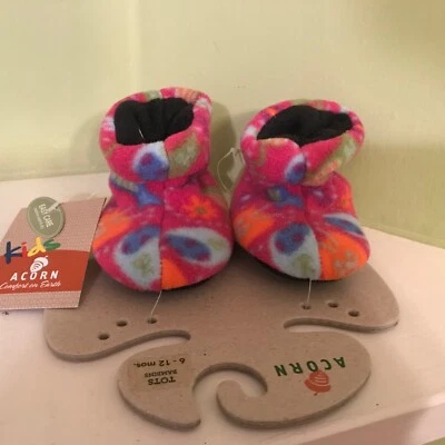 Bellota Infantiles Tela Suave Multicolor Sin Cordones Bebé Cuna Zapatos Talla 6-12 Meses Foto 1 de 4