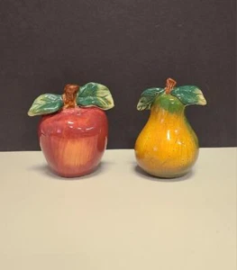 Salero y pimentero Sonoma By Sakura manzana pera decoración cocina cerámica - Imagen 1 de 1