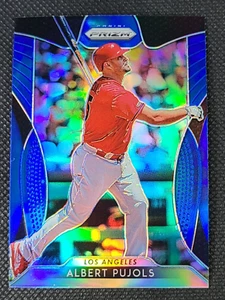 ALBERT PUJOLS 2019 PRIZM BLUE REFRACTOR #27 LOS ANGELES - Picture 1 of 3