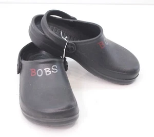1 Pair- Skechers Bobs Black Summer Shoes size 6 (1 Pair) - Picture 1 of 4
