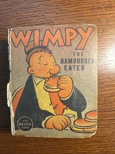 WIMPY The Hamburger Eater Big Little Book 1938 Rare Popeye  - Picture 1 of 5