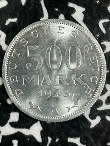 1923-A Alemania 500 marcos (muchos disponibles) ¡alto grado! ¡Hermoso! (1 moneda solamente) - Imagen 1 de 6