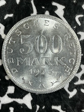 1923-A Germany 500 Mark (Many Available) High Grade! Beautiful! (1 Coin Only) Cover