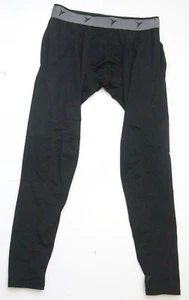 Old Navy Black Gray Poly Spandex Base Layer Performance Thermal Pants Large 1747 - Picture 1 of 6