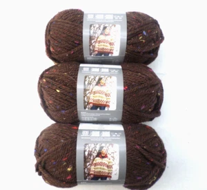 Patons Highland Bulky Yarn Dirt Lot of 3 - Picture 1 of 4