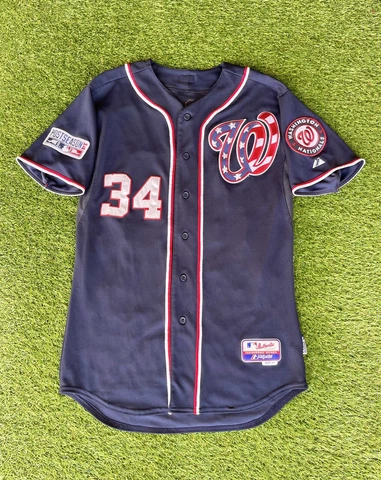 Size 44 - Bryce Harper Washington Nationals 2014 Authentic Majestic 6300 Jersey Cover