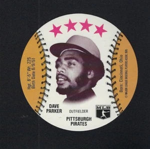 Discos MSA Isaly's Sweet William 1976 Dave Parker Pittsburgh Pirates como nuevos - Imagen 1 de 2