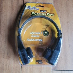 NOS Vintage Electro Brand AM/FM Headphone Radio Model 224 On-Ear Sport Radio  - Picture 1 of 8
